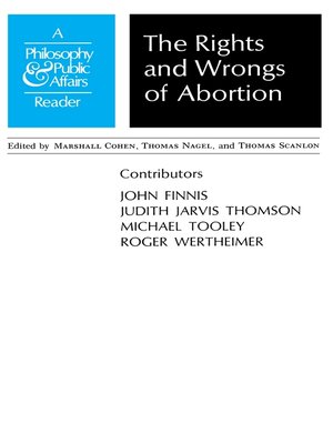 cover image of Rights and Wrongs of Abortion